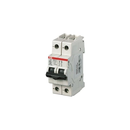 Abb MINI BREAKER S200UDC UL489, 2 POLE DC Z TRIP, 50 AMP S202UDC-Z50